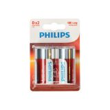Philips Batterij Powerlife D (2st) 