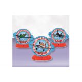 Gekleurde Honeycomb Planes geïnspireerd door Pixar’s film “Planes”, set van 3 geschikt als feestdecoratie.