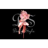 Corsagesteker 'Lisa' Roze 