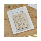 Save the Date Magneet Rustic Romance Ginger Ray (10st)