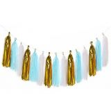 DIY Tassel Garland Blauw/Goud