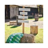 Houten Wegwijzer pijlen Rustic Romance Ginger Ray 