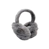 Fluffy Oorwarmer Imitatiebont Grijs