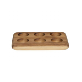 Elegant houten eiertray voor 6 eieren - Alpina