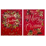 Assorti Luxe Rode Cadeautas Merry Christmas - Vier de feestdagen in stijl!

