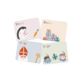Naamstickers Cadeau Sint en Pieten (50st)