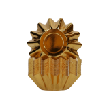 Pastry Cup Bloem Metallic Goud - Luxe Bakcups (50 stuks)