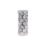 Kerstballen 6cm Zilver (35st)