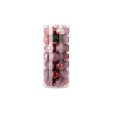 Kerstballen 6cm Rood (35st)