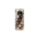 Kerstballen 6cm Amber (35st)