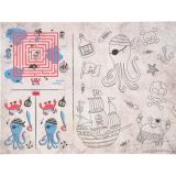 Activiteitenset Placemat Pirate Party - 40x30cm - 6 stuks