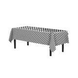 Plastic Tafelkleed Geruit - Roze & Wit - 137x274cm