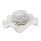 Zomerhoed Golvend Dames Wit