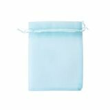 Organzazak M 10x13cm Blauw