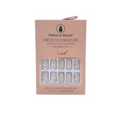 Press On Kunstnagels White & Gold 