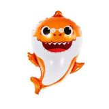 Folieballon Baby Haai Oranje