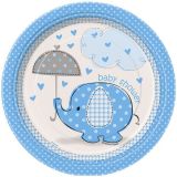 Dessertborden Olifantje Blauw (8st)