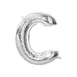 Folie Ballon C Zilver 40cm