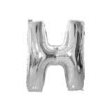 Folie Ballon H Zilver 40cm