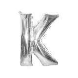 Folie Ballon K Zilver 40cm