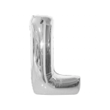 Folie Ballon L Zilver 40cm