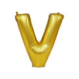 Folie Ballon V Goud 40cm