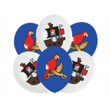 Ballonnen Piraten Map (6st) 