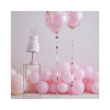 Ballonstaartje Happy Birthday Roségoud Ginger Ray (5st)