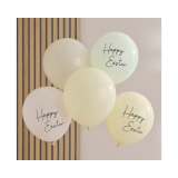 Ballonnen Happy Easter Ginger Ray (5st) 