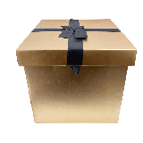 Cadeaudoos XL Goud + Zwarte Strik