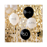 Ballonnen 60 Zwart, Nude & Champagne Ginger Ray (5st) 