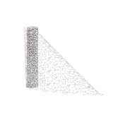 Decoratiestof Spider Glitter Zilver (28x270cm)