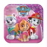 Dessertbord Vierkant Paw Patrol Pink