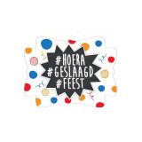 Deurbord Hoera Geslaagd Feest 