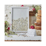 Houten Gastenboek Frame met hartjes Ginger Ray 