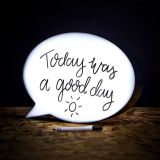Beschrijfbare Speech Bubble Light Box