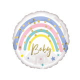 Folieballon Baby Pastel Regenboog (43cm)