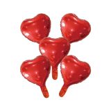Hartjes Folieballonnen Rood 25cm (5st)