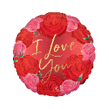 Folieballon I Love You Rozen Satin Luxe