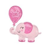 Folieballon Baby Girl Olifant (78cm)