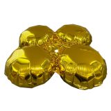 Folieballon Standaard 4 Cirkels Goud