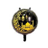 Folieballon Rond Halve Maan met lantaarns (45cm)