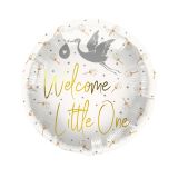 Folieballon Welcome Little One Ooievaar (45cm)