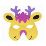 Kinder Foam Masker Rendier
