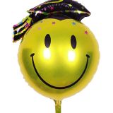 Folieballon Smiley Geslaagd