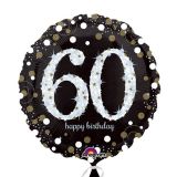 Folieballon 60 Happy Birthday Sparkling - 43cm
