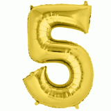 Folie Ballon 5 Goud XL