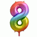 Folieballon 8 Regenboog XL