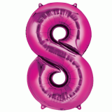 Folie Ballon 8 Roze XL