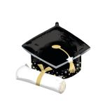 Folieballon Geslaagd Hoedje met diploma (63cm) 